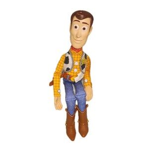 Disney Pixar Toy Story Woody 15” Pull String Working Action Figure No Hat